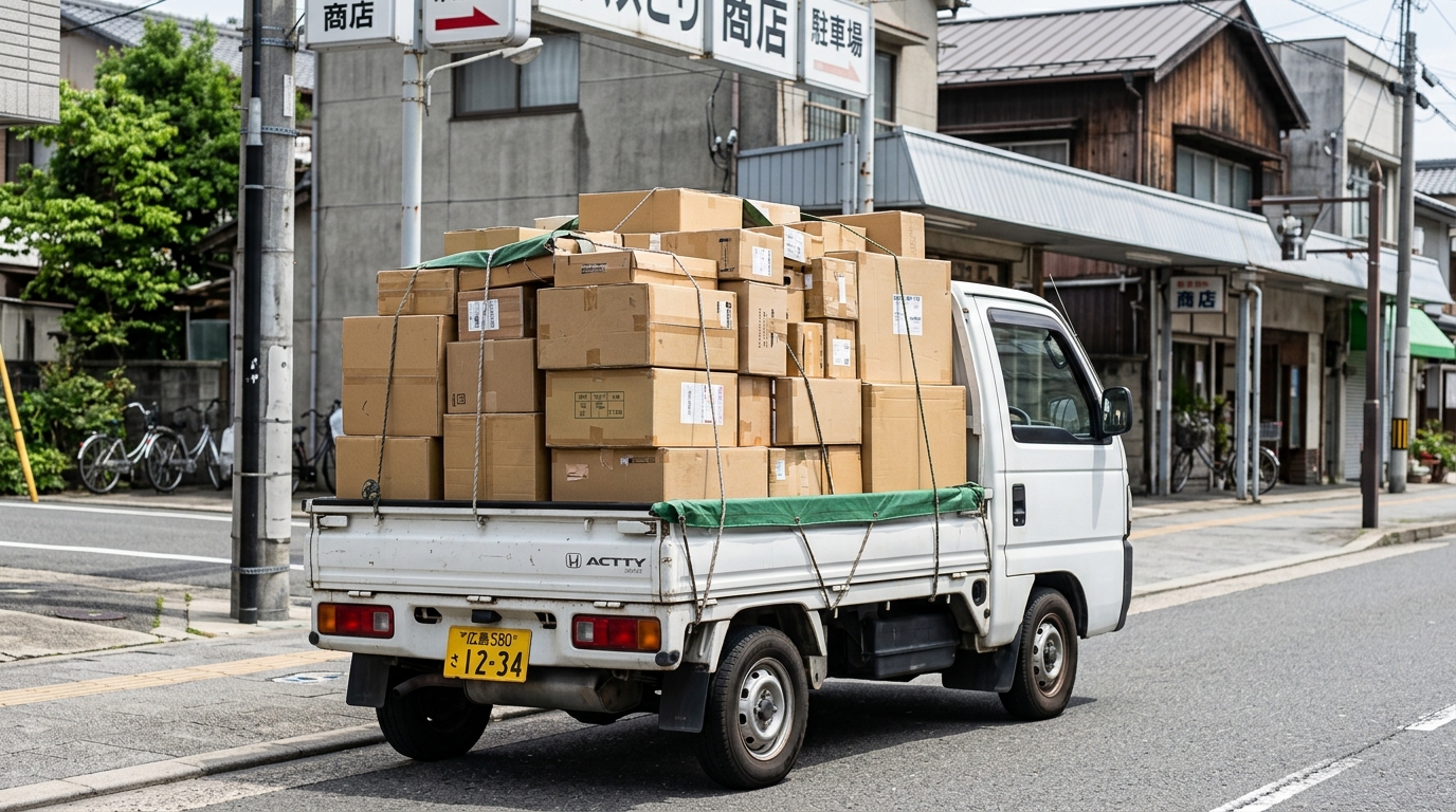 軽トラの荷物積み方とはみ出しルール|固定と積載量の基本まとめ