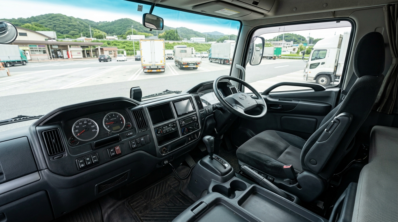 トラック運転席の構造としくみ|快適装備と選び方のポイント