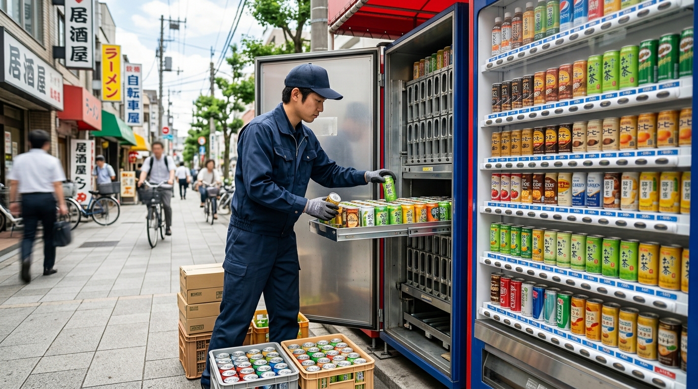 自販機補充の仕事内容や給料|きついと言われる理由と働き方のコツ