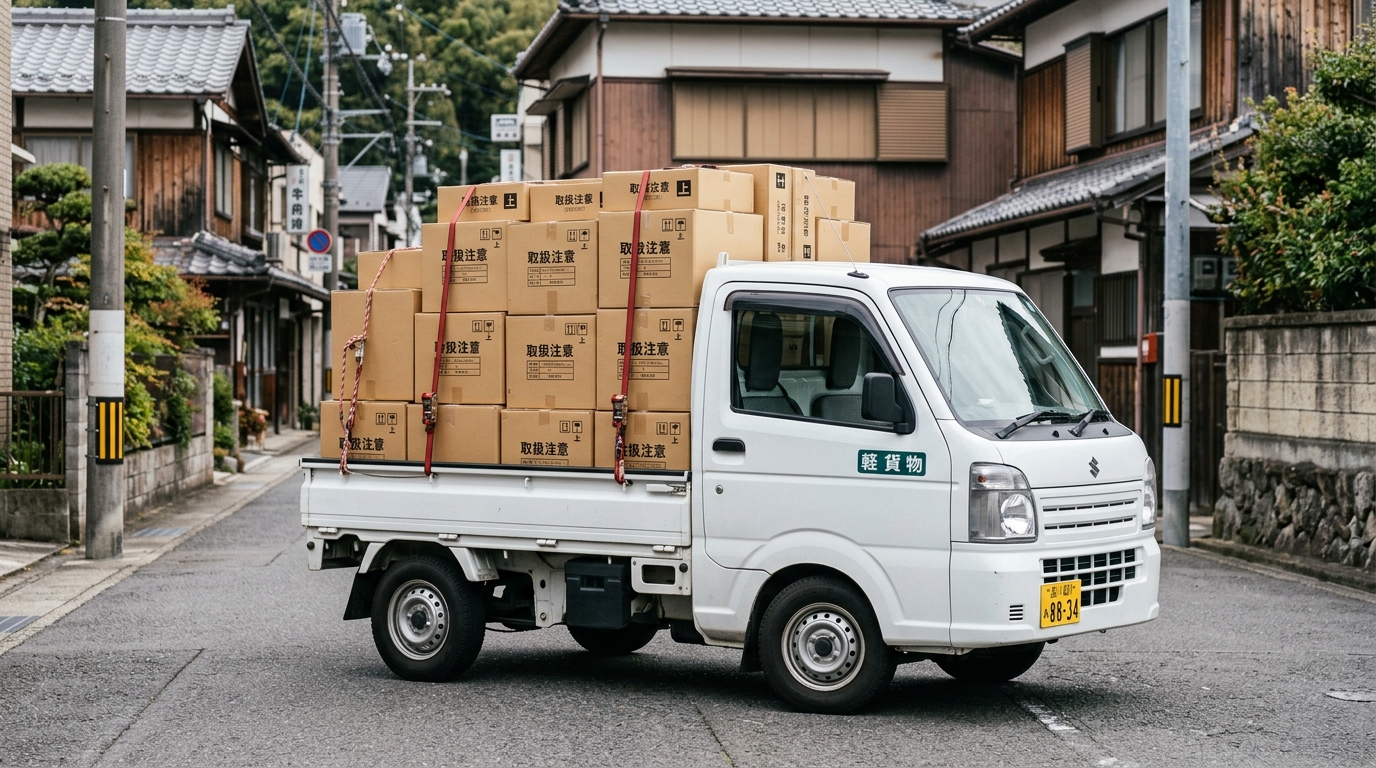 軽自動車の高さ制限は2.5mまで|規格と荷台はみ出しの注意点